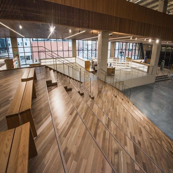 Library Stairs Installation